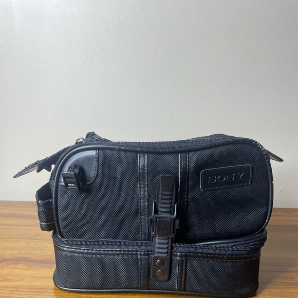 Vintage Sony Camera Carry Case Satchel Bag Double Layer For Handycam - Picture 1 of 6